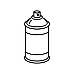 Aerosol Spray Can Line Art Icon Illustration