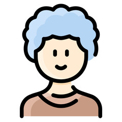 Curly man with sweater