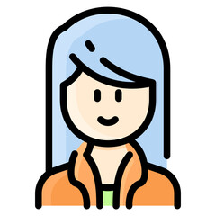 Young woman with jacket