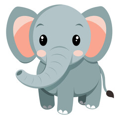 cute baby vector elephant