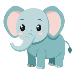cute baby vector elephant