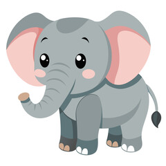 cute baby vector elephant