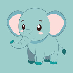 cute baby vector elephant