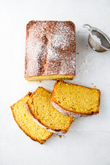 Homemade pumpkin loaf cake