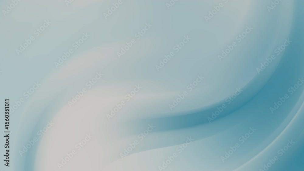 Poster a calming soft light blue background featuring smooth waves and an abstract design creating a serene