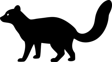 Black silhouettes of a horse and kangaroo