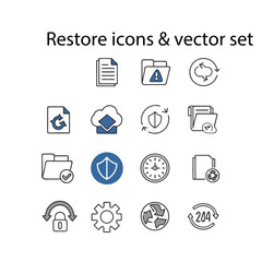 Restore Icons & Vector Set