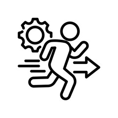 Action line icon