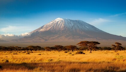 Fototapeta premium kilimanjaro on african savannah