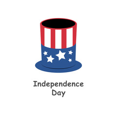 Patriotic Uncle Sam Hat with Stars and Stripes for U.S. Independence Day Celebration