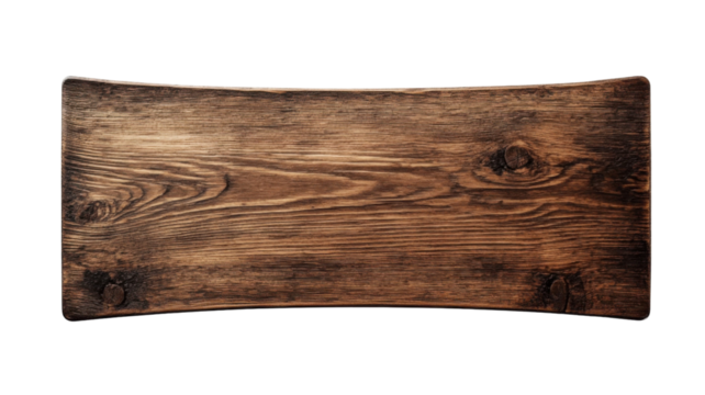 Wood Framed Chalkboard Sign Rustic Message Display Isolated on White Background