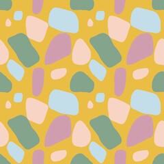 „ Seamless pattern of chaotic stones”