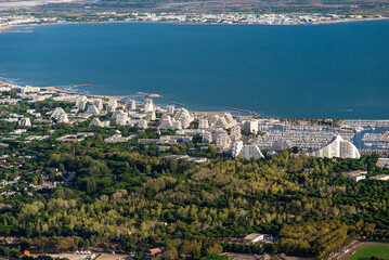 vue aérienne de la Grande Motte