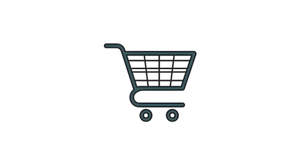 Shopping cart icon.
