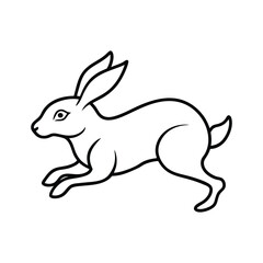 vector illustration of a rabbit