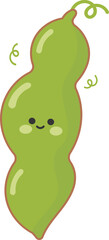 Peas illustration.