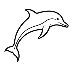 dolphin isolated on white