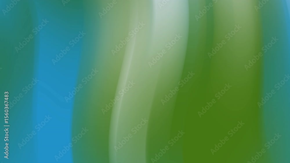 Poster light blue and soft green colors, creating a serene atmosphere. the smooth transition between hues e