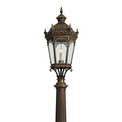 Elegant Bronze Victorian Style Outdoor Lamp Post