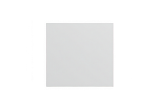 A clean white square isolated on transparent background provides a blank and empty space