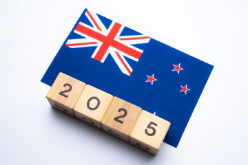 2025, New Zealand with date block, Concept, Important events for New Zealand the new year, election, economy, social activities, central bank, New Zealand foreign policy