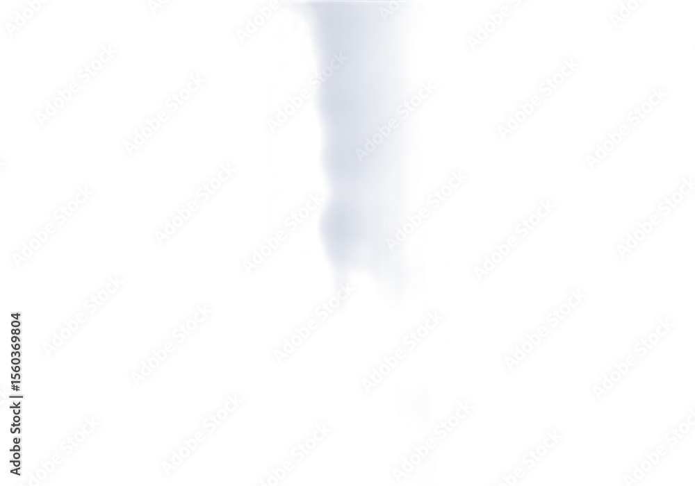 Poster a wisp of white smoke isolated on transparent background creates a soft and ethereal abstract effect