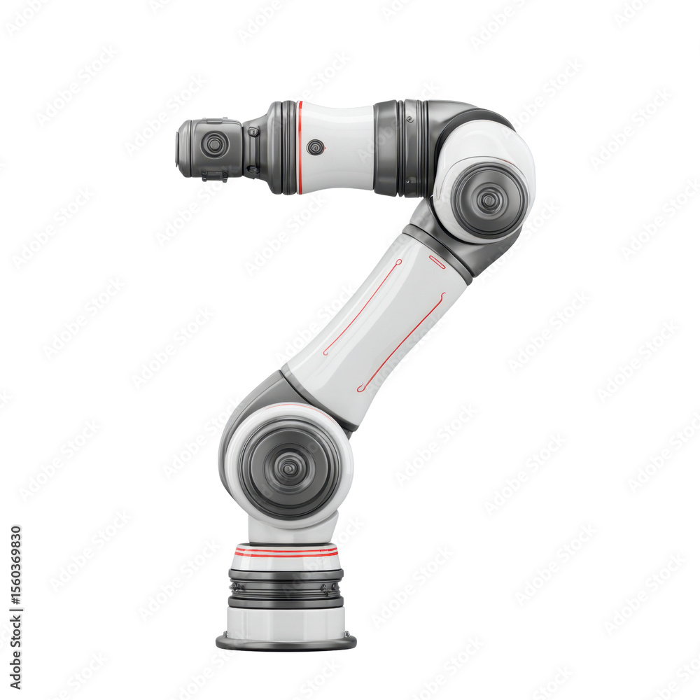 Aufkleber industrial robotic arm with flexible joints and advanced technology for manufacturing automation and