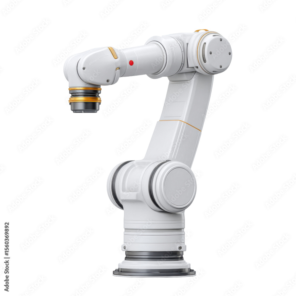Poster advanced robotic arm with precision grip and modular design for industrial automation and manufactur