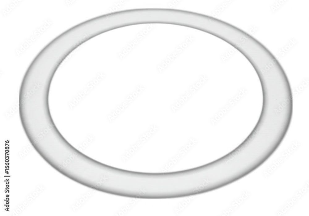 Poster a simple white circle ring shape is isolated on transparent background, creating a clean and modern 