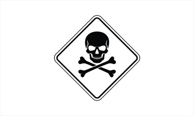 Abstract skull logo design with bold silhouette