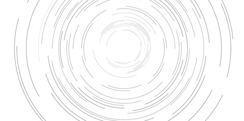 grey minimal circular abstract dynamic lines isolated on white background. Future technology banner concept. vector illustration. Abstract Computer technology background. network visual connection.	