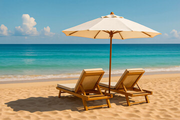 Serene Beach Retreat: Tranquil Escape by the Sea