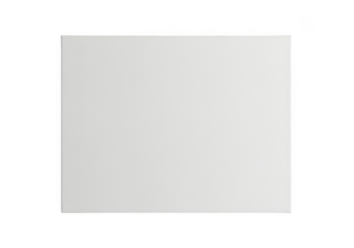 A blank white square shape isolated on transparent background provides a clean design element