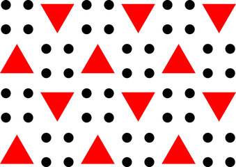 Red and Black geometric designs.