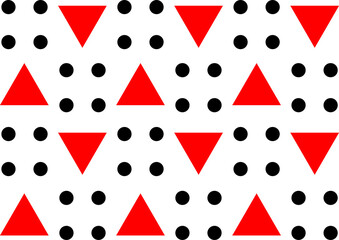 Red and Black geometric designs.
