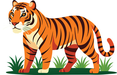 This collection of image feature illustration of tiger