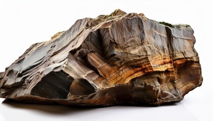 stunning rough flint stone highresolution texture image isolated on white background