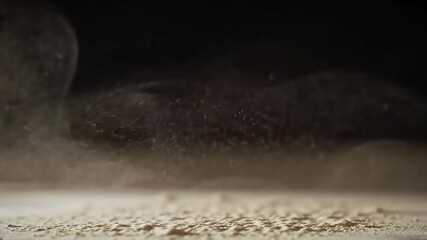 Flour Dust Cloud: Slow Motion Powder Explosion - Powered by Adobe
