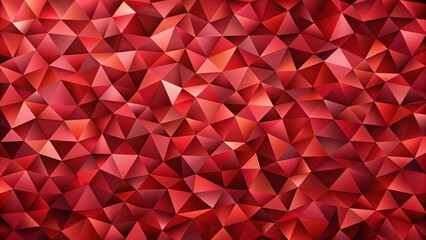 Naklejka premium Abstract Crimson Triangular Mosaic Pattern Design A Seamless Texture of Interlocking Geometric Shapes