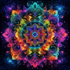 Sacred metal petal pattern in luxury mandala shape high resolution picture