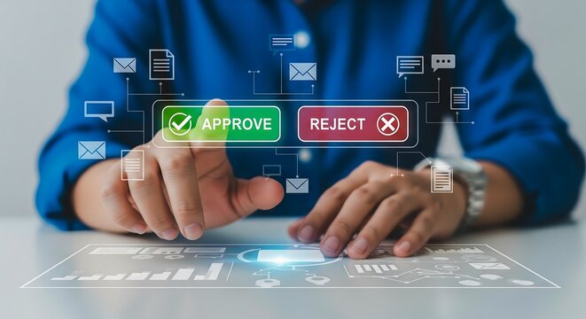 Approve reject workflow automation business process management digital transformation technology solution
