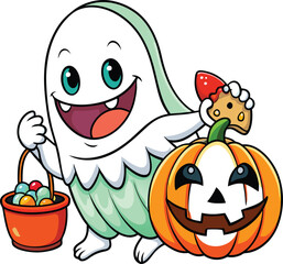 halloween characters set