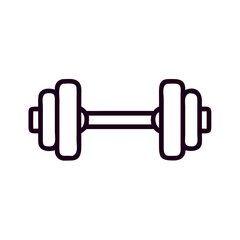 Fototapeta premium Dumbbell Fitness Icon