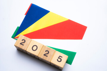 2025, Seychelles, Seychelles flag with date block, Concept, Important events for Seychelles in the new year, election, economy, social activities, central bank, Seychelles foreign policy