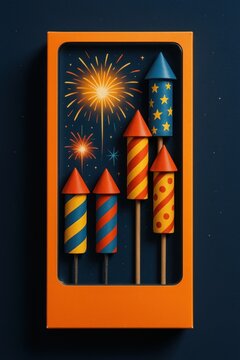 Firework Drawing Box Box Of Fireworks Images – Browse 30,886 Stock Photos, Vectors, and ...