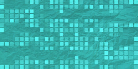 Crumpled green paper textured background. vector backdrop