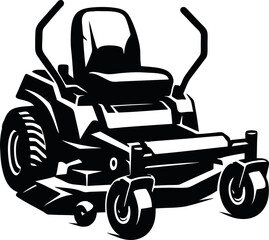 Lawn Mower Scalable SVG Vector Graphic with Editable Paths and Layers for Web, UI Design, Digital Art, and Print Applications