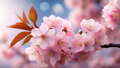 pink cherry blossoms spring flowers