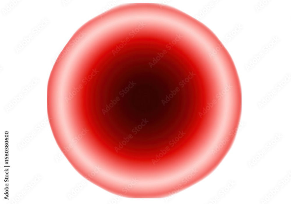 Poster a blurred red sphere with a soft gradient is isolated on transparent background, creating a modern a