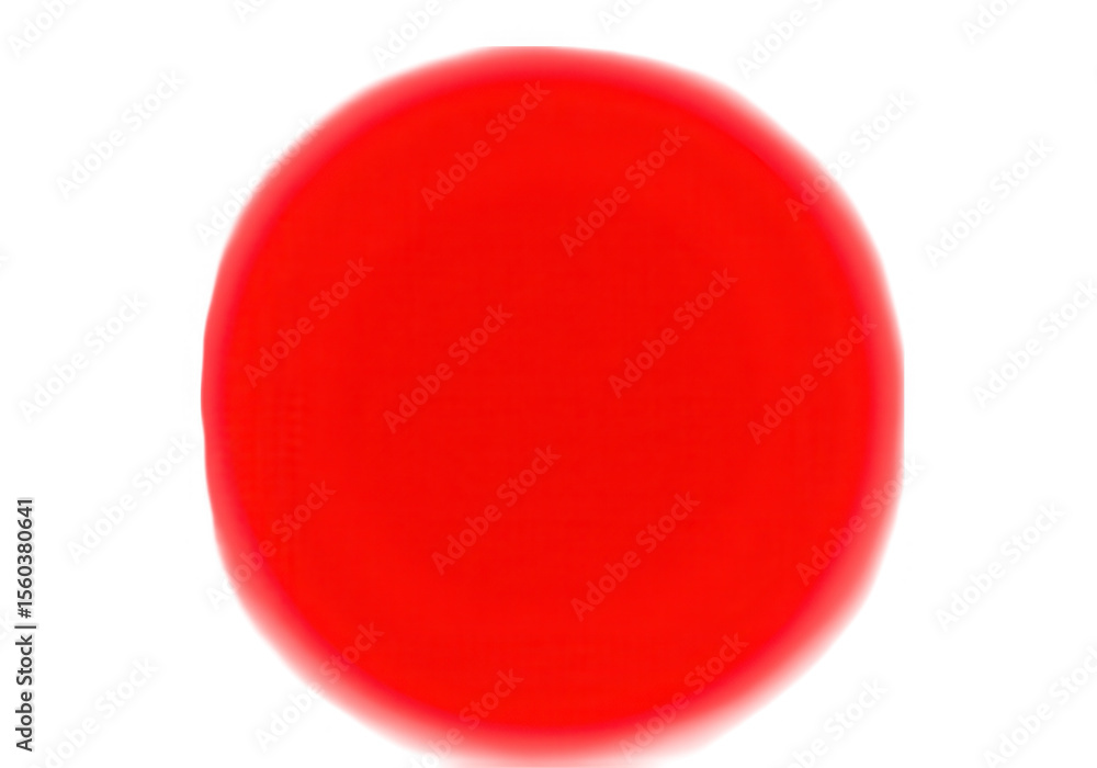 Poster a simple red circle is isolated on transparent background